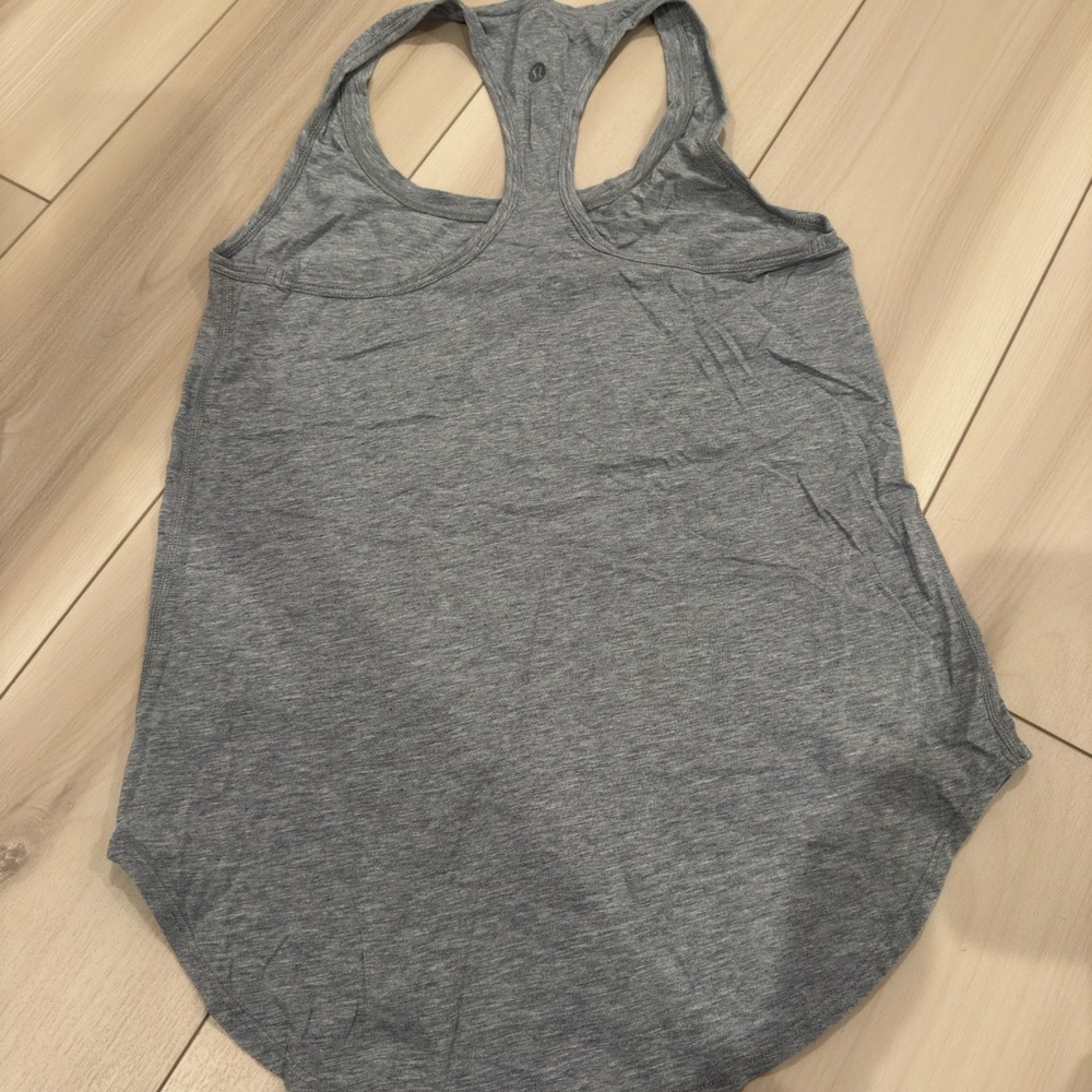 lululemon athletica Gray Racerback Tank Top